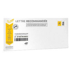 Lettre recommandée mobile 20 g - Paquet de 5