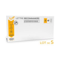 Lettre recommandée mobile 20 g - Paquet de 5