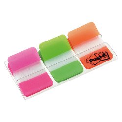 Index Post-it Strong Assortiti senza rigatura 25,4 x 38 mm 2,54 x 3,8 cm 3 unità da 22 segnapagina