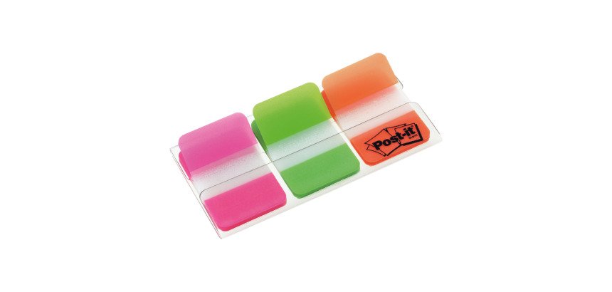 Post-it Index Strong Filing Tabs 686-PGO 25.4 x 38.1 mm Assorted 22 x 3 Pack