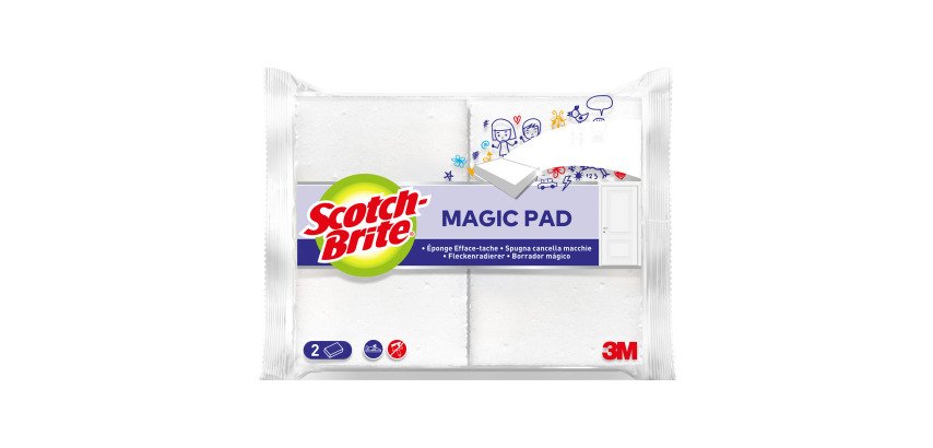 Gomma Scotch-Brite Cancella macchie 14,5 x 3 x 11 cm bianco 2 unità