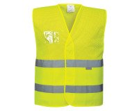 En_gilet hi-vis+porta bdg pw c494 l/xl giallo