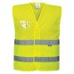 Gilet alta visibilità con porta badge Portwest C494 giallo