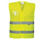 Gilet alta visibilità con porta badge Portwest C494 giallo