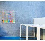 Planning annuel à fiches T, indice 2 - 16 colonnes Franken