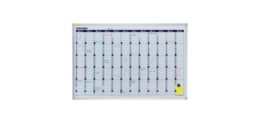 Tableau planning X-tra!Line calendrier, 900 x 600 mm