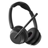 Auriculares inalámbricos Epos Impact 1061 UC biaurales, ANC con reducción activa de ruido y base de carga