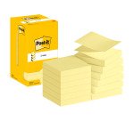 Post-it Sticky Z-Notes 76 x 76 mm Canary Yellow 12 Pads of 100 Sheets
