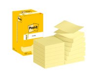 Post-it Sticky Z-Notes 76 x 76 mm Canary Yellow 12 Pads of 100 Sheets
