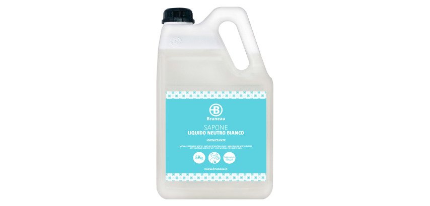Sapone liquido mani neutro bianco igienizzante Bruneau 5 Kg