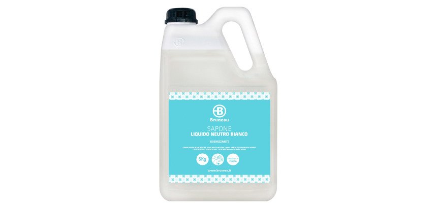 Sapone liquido mani neutro bianco igienizzante Bruneau 5 Kg