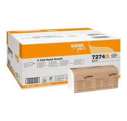 Carta asciugamani Save Plus 2 veli piegato a V - 21 x 25 cm - 15 unità da 200 strappi