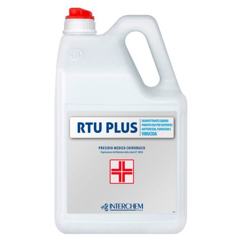 Detergente disinfettante PMC RTU PLUS Interchem 2 unità da 5 litri