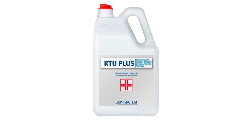 Detergente disinfettante PMC RTU PLUS Interchem 2 unità da 5 litri