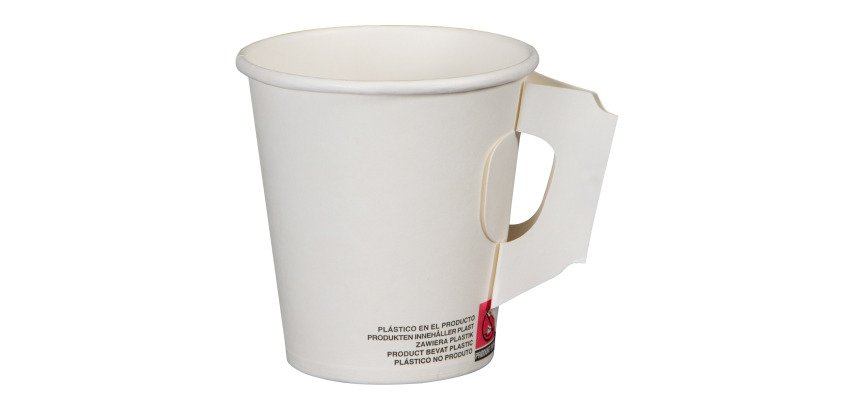 Gobelet en carton avec poignée White- 20 cl - Lot de 100