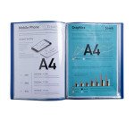 Carpeta de 30 fundas PP 100% reciclado A4 Bee Blue Exacompta colores surtidos