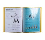 Protège-documents Bee Blue Exacompta polypropylène A4 20 pochettes - 40 vues couleurs assorties