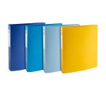 Classeur 4 anneaux plastifié Bee Blue Exacompta - couleurs assorties