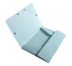 Chemise à élastique 3 rabats plastique Bee Blue Exacompta dos 2 cm couleurs assorties