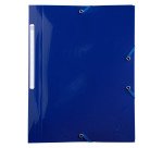 Chemise à élastique 3 rabats plastique Bee Blue Exacompta dos 2 cm couleurs assorties