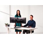 Bras support 2 écrans sur pied Fellowes