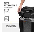 Destructeur Fellowes LX25 - coupe croisée