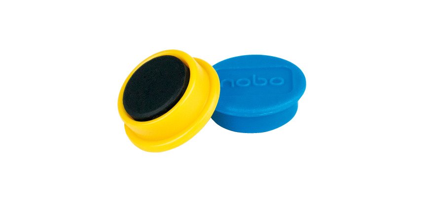 Nobo Magneti per lavagna magnetica, confezione da 10 magneti colorati da 13 mm