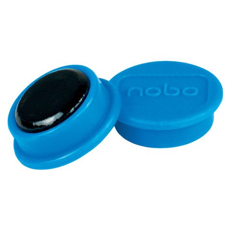 Nobo Magneti per lavagna magnetica, confezione da 10 magneti BLU da 24 mm