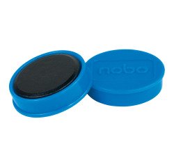 Nobo Magneti per lavagna magnetica, confezione da 10 magneti BLU da 32 mm