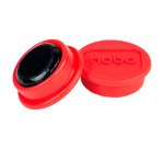 Nobo Magneti per lavagna magnetica, confezione da 10 magneti rossi da 24 mm