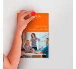 Nobo Magneti per lavagna magnetica, confezione da 10 magneti rossi da 24 mm