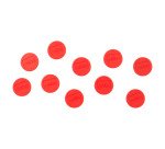 Nobo Magneti per lavagna magnetica, confezione da 10 magneti rossi da 24 mm