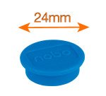 Nobo Magneti per lavagna magnetica, confezione da 10 magneti colorati da 24 mm