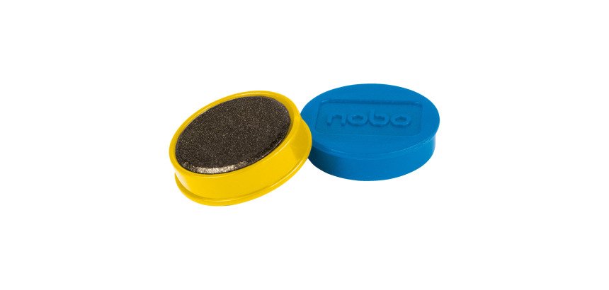 Nobo Magneti per lavagna magnetica, confezione da 10 magneti colorati da 32 mm