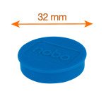 Nobo Magneti per lavagna magnetica, confezione da 10 magneti colorati da 32 mm