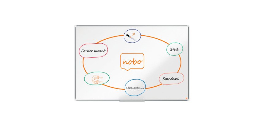 Nobo Lavagna bianca magnetica laccata Premium Plus 1500x1000mm