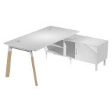 En_scrivania wood-metal 140 manageriale bianco ga