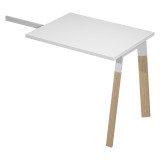 En_allungo scrivania wood-metal metallo bianco ga