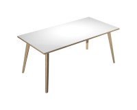 Woody desk, 80 x 74.4 cm high, with 4 solid oak wood legs