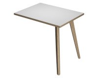 En_allungo scrivania 2 gambe bianco gambe legno m