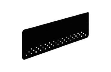 En_divisorio opzionale metallo con staffe nero op