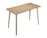 Tavolo alto 105cm 120 x 80 cm Woody piano rovere 4 gambe in legno massello rovere