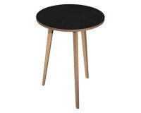 En_tavolo alto rotondo 3 gambe wood-metal 80 nero