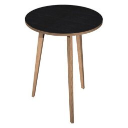 En_tavolo alto rotondo 3 gambe wood-metal 80 nero