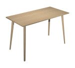 Tavolo alto 105cm profondità 80 cm Woody 4 gambe in legno massello rovere