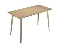 Tavolo alto 105cm 180 x 80 cm Woody piano rovere 4 gambe in legno massello rovere