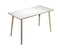 105cm high table, 80cm deep, Woody 4 legs in solid oak wood