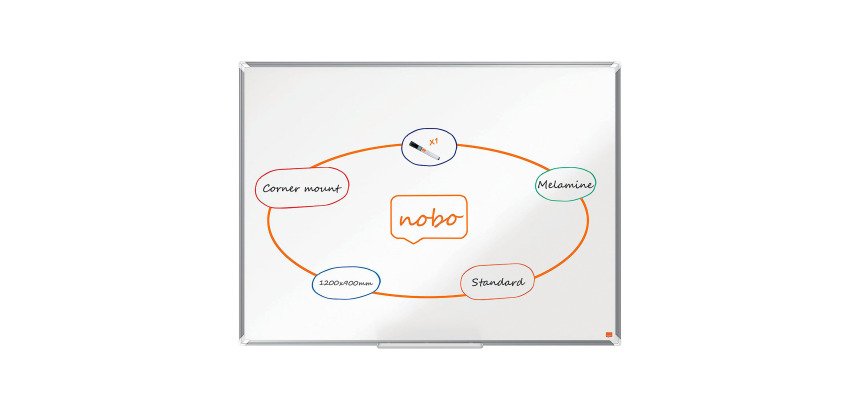 Nobo Lavagna bianca in melamina Premium Plus 1200x900mm