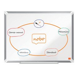 Nobo Lavagna bianca in melamina Premium Plus 600x450mm