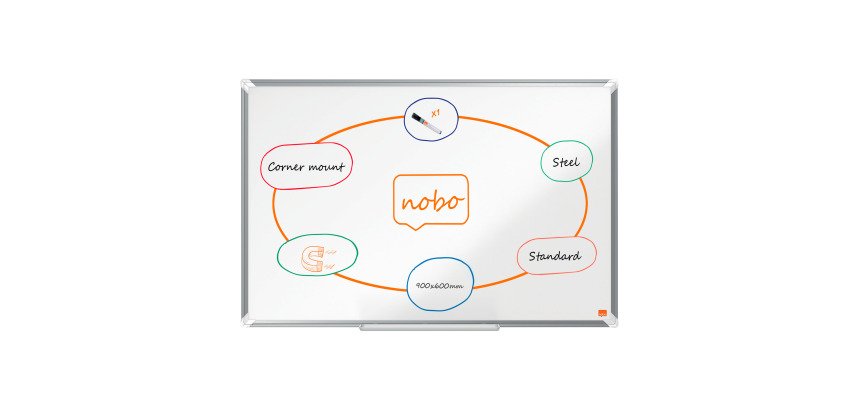 Nobo Lavagna bianca magnetica laccata Premium Plus 900x600mm